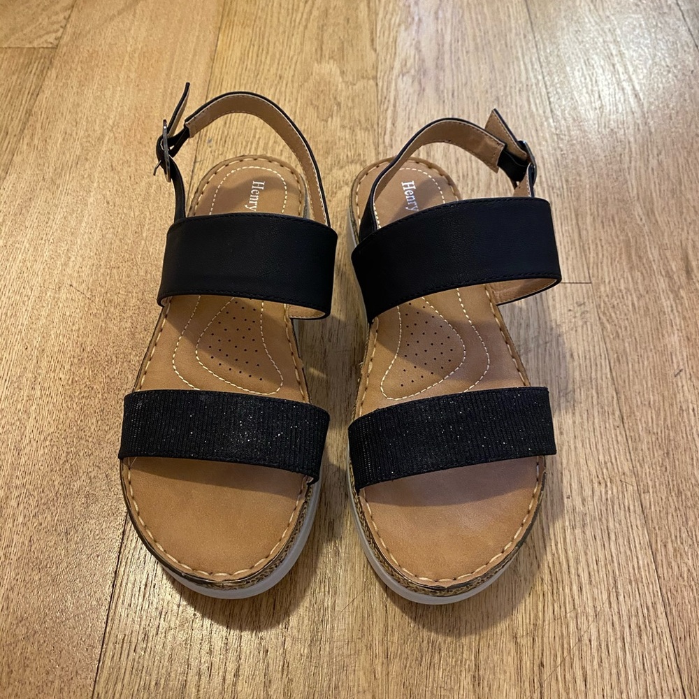 Henry Ferrera Women’s Slip-On Double Strap Sandals